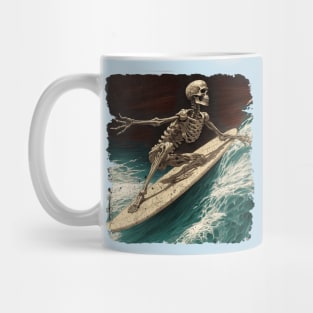 Surfing Skeleton Mug